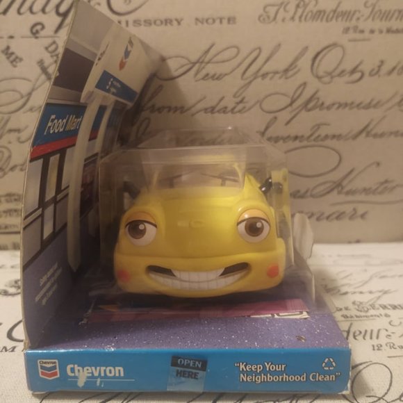 Yellow Chevron Cars Tina Turbo Toy Car 1998 - Picture 3 of 6